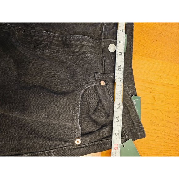 Wild Fable wide leg Jeans size 12 distressed washed out black New - Picture 9 of 10